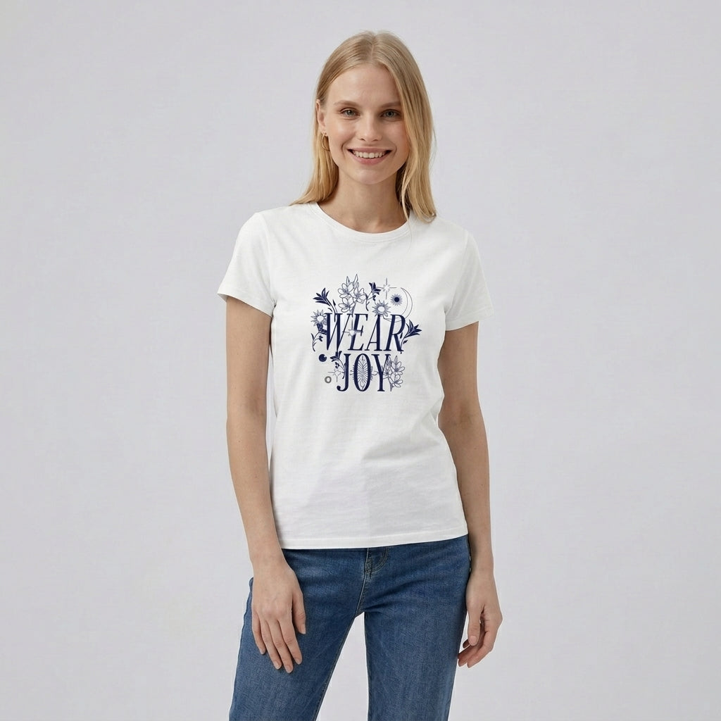 "Wear Joy" Classic Crewneck T-Shirt | Women's Affirmium