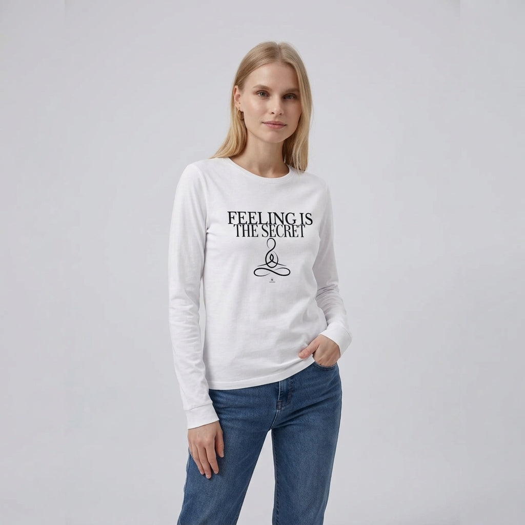 "Feeling Is the Secret" Long-Sleeve T-Shirt | Women's Affirmium