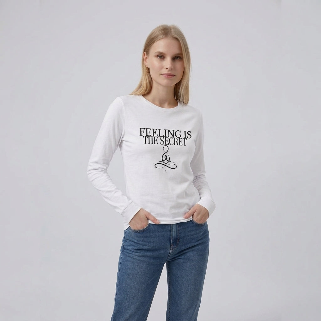 "Feeling Is the Secret" Long-Sleeve T-Shirt | Women's Affirmium